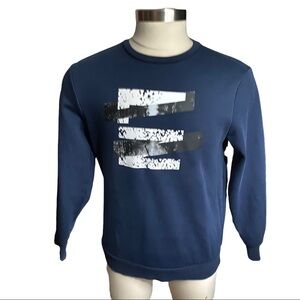Li-Ning Own the Moment Anything Is Possible Navy Blue Graphic Sweatshirt Men XL